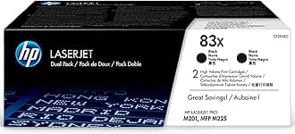 HP83X - 2-pack - High Yield - black - original - LaserJet - toner cartridge (CF283X) - for LaserJet Pro M201d, M201dw, M201n, MFP M225dn, MFP M225dw, Pack of 2