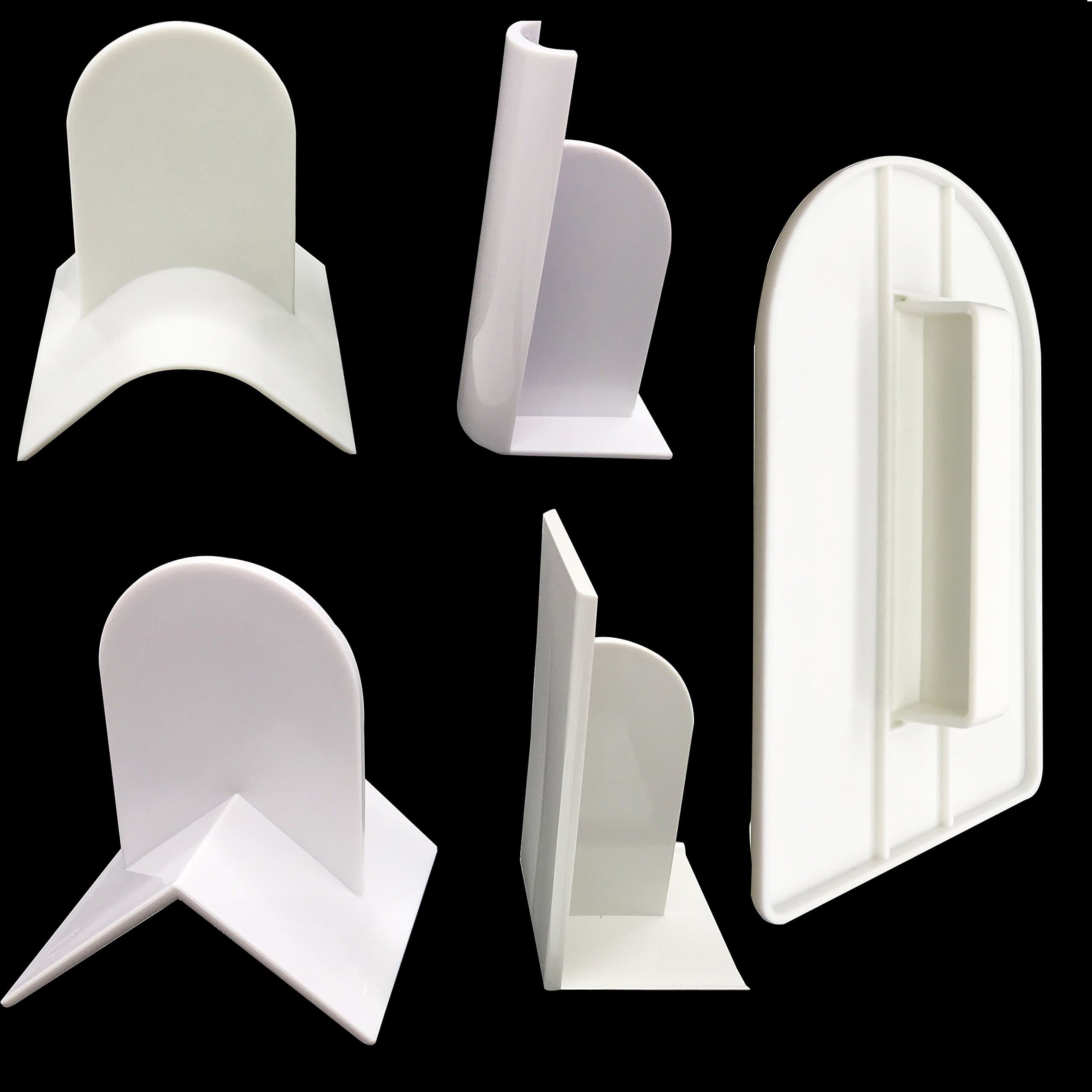 Cake Smoother,Cake Edge Side Decorating Tools Patterned Cake Edge Side Decorating Tools Smoother 5 Set of Aixin (5pcs Cake Smoother)