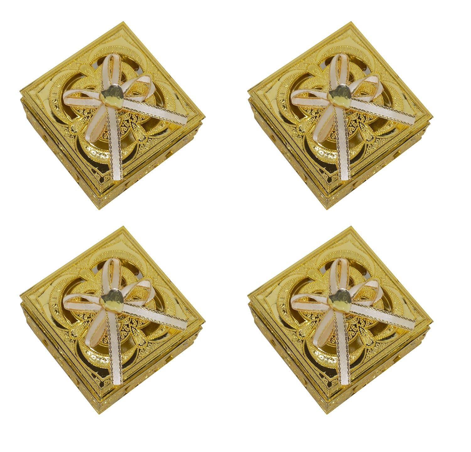 Majik Plastic Decorative Empty Box (Gold)