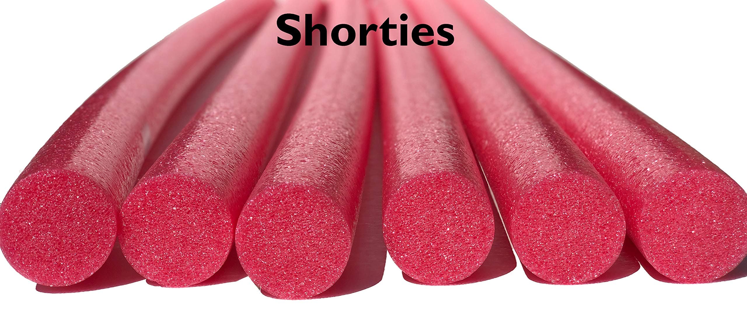 Flex Connex 6 Pack Shorties Solid Core 30" Long X 2.75" Noodles (Red)