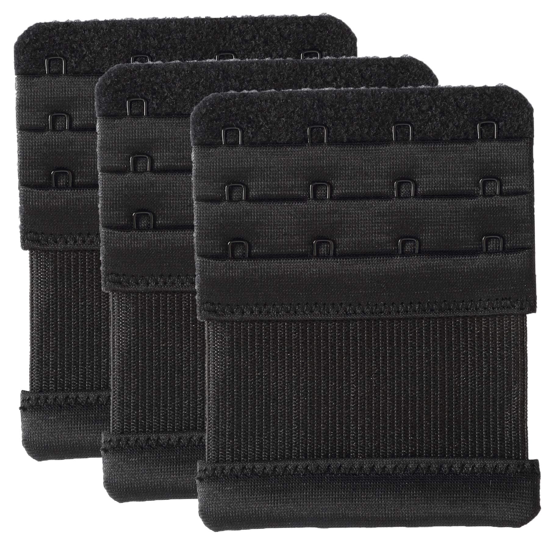MagicmodeBra Extenders 4 Hook Elastic Stretchy Bra Extensions Strap Comfortable 3pcs-Pack