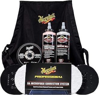 Meguiar'sDA Microfiber Correction System 5" Starter Kit - Advanced Microfiber Technology for Scratch-Free Paint - Perfect for Father's Day Detailing