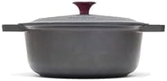 RISOLI Vinum Non-Stick Induction Casserole Dish Diameter 28 cm with Melting Lid Slow Cooking Recycled Aluminium Made in Italy