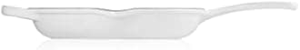 Le Creuset Enameled Cast Iron Signature Iron Handle Skillet, 9", White