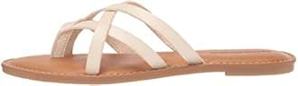 Amazon Essentials Women's Strappy Slide Flat Sandal