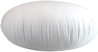 MoonRest Round Pillow Insert Hypoallergenic Polyester Form Stuffer-%100 Cotton Blend Covering for Sofa Sham, Decorative Pillow, Cushion and Bed - 27 Inch Diameter