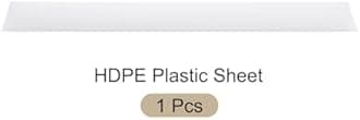 Rebower 48" x 6" x 1/8" HDPE Plastic Sheet, High Density Polyethylene Sheet Cutting Board White Solid Block, [for DIY, Home Floor]
