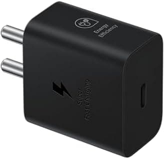 Samsung Original 25W Type-C Travel Adaptor with Cable for Galaxy S10 & Higher Models & Note Series, Black