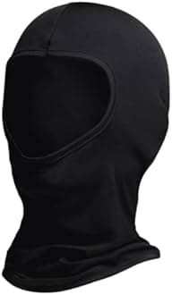 Winter Balaclava Ski Mask Warm Full Face Thermal Men 3 Hole Knit Face Mask for Outdoor Sports, Knitted SAS Style Army Hat Neck Warmer Paintball (Black)