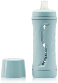 Subo Baby Food Bottle | No Mess Squeeze-Free Toddler Feeder | Feeding Bottle to Replace Resuable Pouches | (Duck Egg Blue)