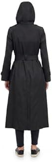 London Fog Women's Trenchcoat Single Breasted Long Trench Coat With Epaulettes And Belt