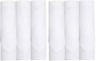 Symbol Premium Men's Cotton White Handkerchief (Available in Combo Packs)