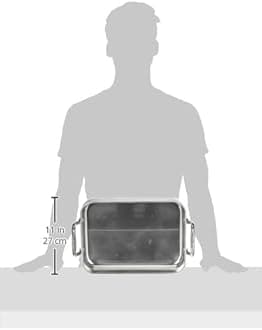 De Buyer Aluminium Roasting Pan, Silver, 40.79 x 25.81 x 11.81 cm