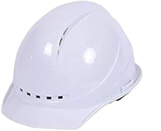 WYATT Safety Helmet Hard Hat Ratchet Breathable Head Protection with 4 Sided Keep Cool Vents Adjustable Outdoor Work Head Safety Helmet (White)