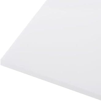 610 x 305 x 6mm HDPE Plastic Sheet, High Density Polyethylene Sheet Cutting Board White Solid Block, [for Marine, DIY, Home Floor]
