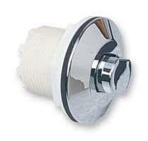 Herga Pushbutton Actuator, Chrome, Push Button, ON-OFF