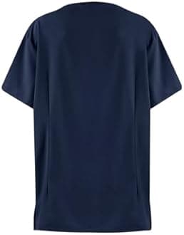 BDNXTV Scrubs for Women Set Fall Medical Uniform Stretch V-Neck Scrub Top Jogger Pant with Pockets