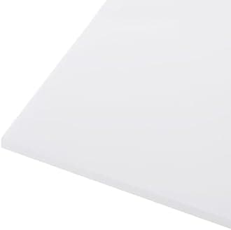 305 x 305 x 6mm HDPE Plastic Sheet, High Density Polyethylene Sheet Cutting Board White Solid Block, [for Marine, DIY, Home Floor]