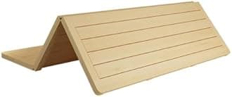 Foldable Bed Support Board, Solid Wood Breathable Ranked Skeleton Simples Wooden Mattress Soft Bed Becomes Hard Waist Protector Bed Board For Sofa(90x100cm)