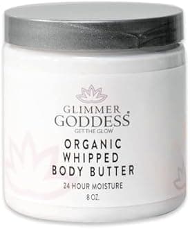 GLIMMER GODDESS Organic Whipped Body Butter - Lemon Cream 8 oz.