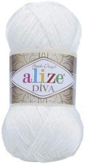 Hand Knitting Yarn 100% Microfiber Acrylic Yarn Alize Diva Silk Effect Thread Crochet Art Lace Craft Lot of 4 skeins 400gr 1532yds