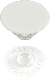 PopSockets Phone Grip with Expanding Kickstand, Adhesive Grip, White - Cream