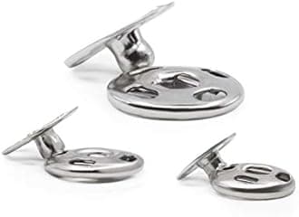 Dritz Snaps, Sew-On - Nickel-Plated Brass, Size 1, 2 & 4-36 Ct.
