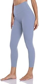 HeyNuts Essential/Pure&Plain 7/8 Leggings, High Waisted Compression Soft Pants Workout Athletic Yoga Pants 25"