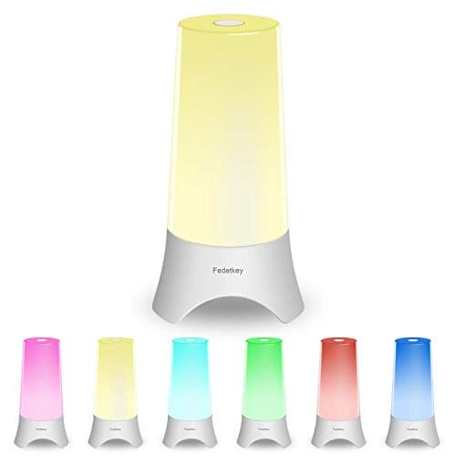 Fedetkey Night Light,Button Control Chargeable Stepless dimming Table lamp,Dimmable Color Changing Modes for Kids Baby Bedroom,Living Room
