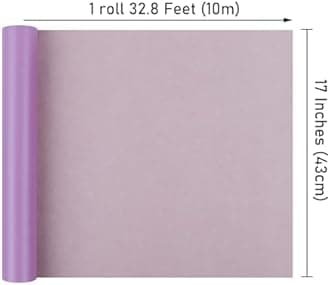 NESCCI Light Purple Matte Wrapping Paper,Solid Color Pearly-Lustre Paper,Gift Wrapping Paper,Perfect for Wedding,Valentine's Day,Birthday, Christmas,Baby Shower,DIY Bouquet (17 Inches X 32.8 Feet)