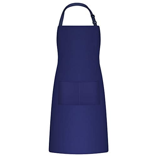 KA018NB Adjustable Bib Apron, Blue