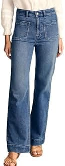 Astylish Women's Wide Leg Jeans High Waisted Stretchy Straight Leg Jeans Loose Trendy Denim Pants with Pocket