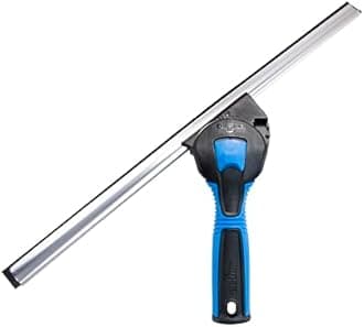 Unger Professional 18" Swivel Window & Glass Cleaning Squeegee with Easy Change - Cleaning Supplies, Window Cleaning Squeegee, Streak Free Result, Cleans Large Windows, Easy Rubber Replacement