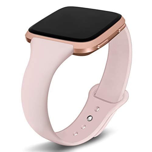 Kmasic Compatible with Fitbit Versa/Fitbit Versa 2/Fitbit Versa Lite Edition Bands, Narrow Slim Soft Silicone Small Replacement Wristband for Versa/Versa Lite Edition Women Men