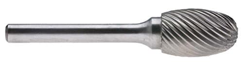 5/8" Style E Oval Shape 1/4" Shank Single Cut Carbide Burr SE-6
