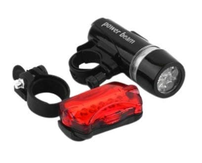 Bicycle Head And Tail Light Set