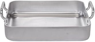 Aluminium Roasting Pan Size: 9cm H x 40cm W x 56cm D