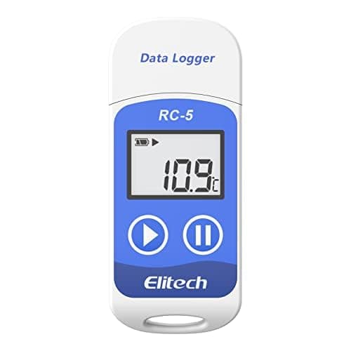 Elitech RC-5 Temperature Data Logger Datalogger Reusable USB PDF 32000 Points Software for Mac and PC