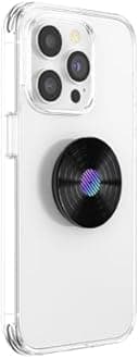 PopSockets Phone Grip with Expanding Kickstand, Backspin PopSocket, Spinning PopSockets - Backspin Retro Vinyl