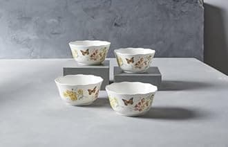 Lenox Butterfly Meadow Melamine All Purpose Bowls (Set of 4), White