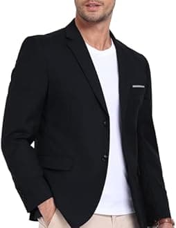 Mens Suit Jacket Slim Fit Blazer for Men Business Suit Blazer Lightweight Casual Sport Coats for Daily Summer Wedding