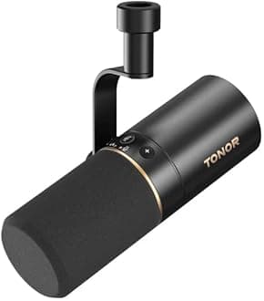 TD510 Dynamic Microphone, USB/XLR PC Microphone for Podcast, Recording, Live Streaming & Gaming, XLR Cardioid Studio Mic Music Voice-Over with Quick Mute, Headphone Output, Volume Control
