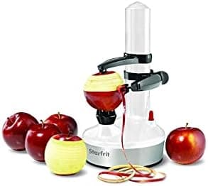 Starfrit Rotato Express 2.0 + 6 Replacement Blades | Updated Model - Electric Peeler (White)