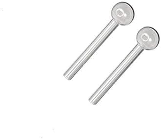 Green Apple Inch Glass Oil Burner Pipe, Pack of 1 (White)