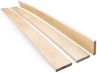 Pack of 10 Slats Birch Wood Sprung Bed Base Replacement Single Double 5 cm wide 810 mm Long