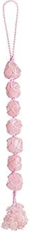 Hanging Ornaments Natural Rose Quartz Ornaments Home Decor Gemstones Reiki Feng Shui Ornament Window Wall Ornament