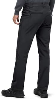 33,000ft Men's Winter Snow Ski Fleece Lined Pants Warm Waterproof Softshell Insulated for Snowboard Outdoor Work Hiking