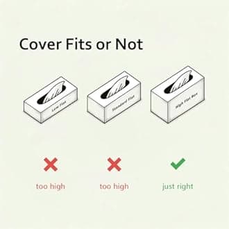 OLETHA Aesthetic Rectangular Tissues Boxes Cover, Holder Fits High Flat Sized Rectangle Box, Green