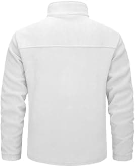 MAGCOMSEN Men's Winter Zip Up Polar Fleece Jacket Athletic Tactical Hiking Outdoor Jackets with 3 Pockets