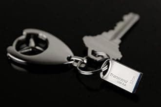 Transcend Japan TS64GJF710S 64GB USB 3.1 Capless, Compact Type, Metal, Silver, Shockproof, Splashproof, Dustproof, Data Recovery Software